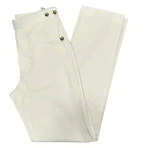 Helmut Lang High Rise Relaxed Fit Lacquered Cotton Suit pants Size 2 - Picture 14 of 15